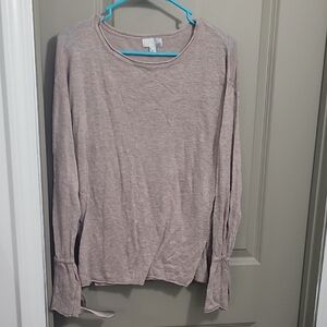 14th & Union Tan Cream Long Sleeve Relaxed Hoodie